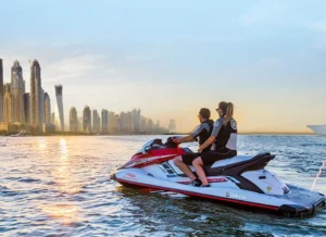 Couple on a jetski