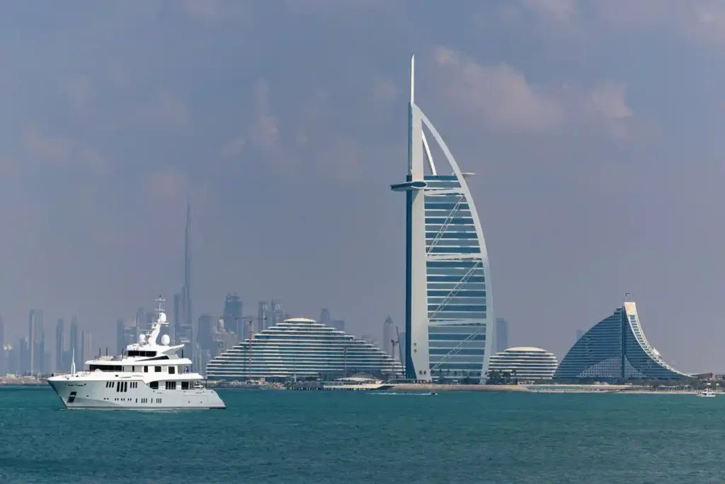 Burj Al Arab from Sea
