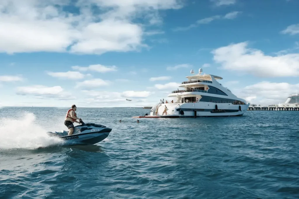Luxury yacht in Dubai