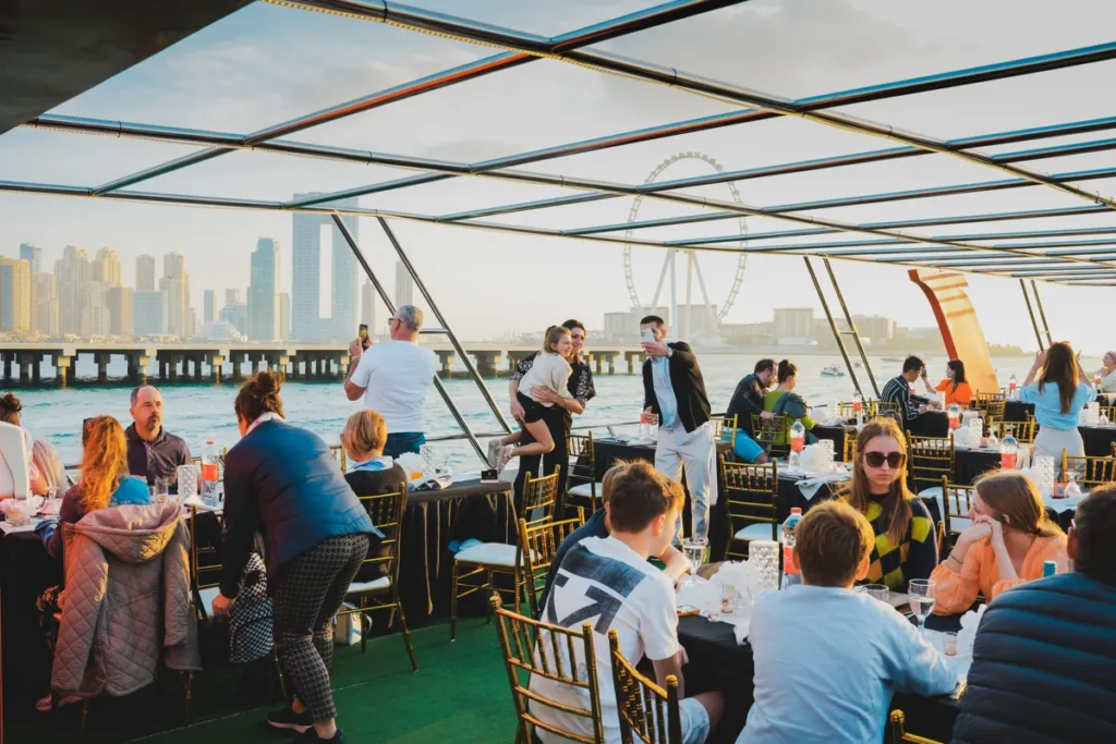 people enjoying food on a cruise