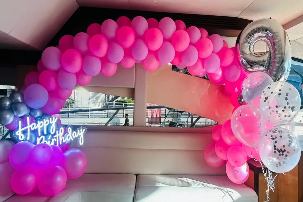 classy yacht birthday decoration