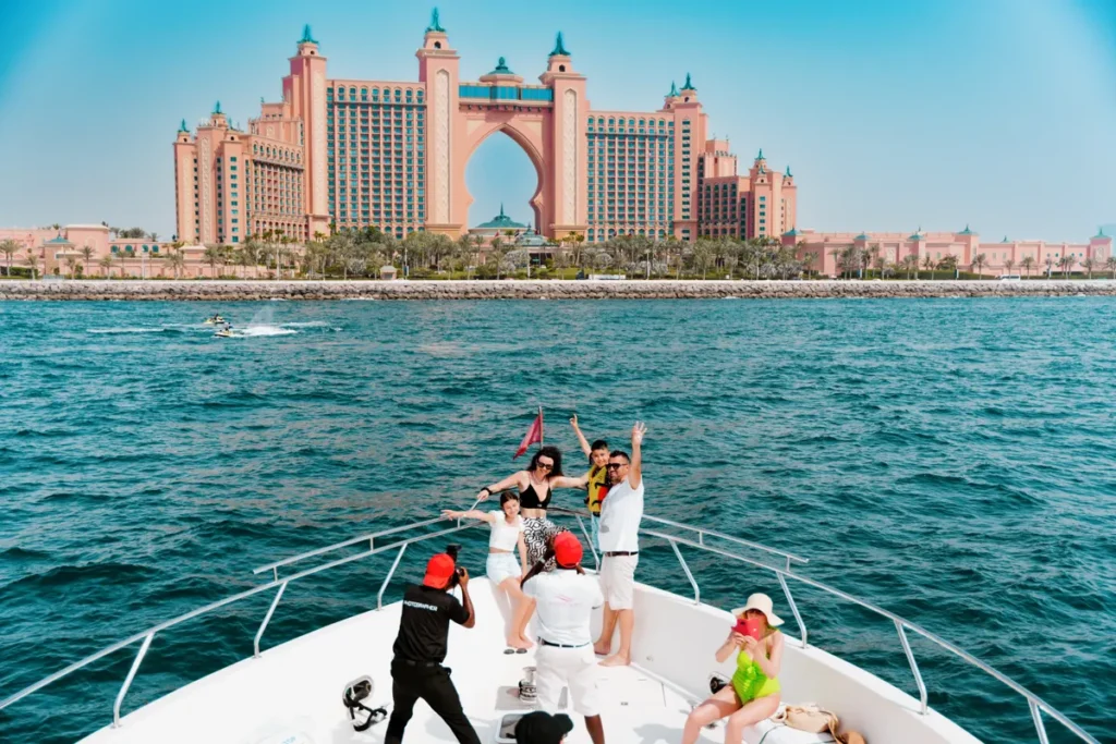photo taking with Atlantis as backdrop